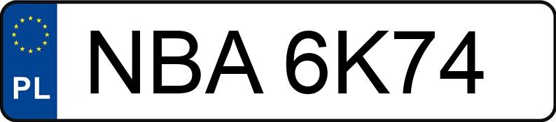 Numer rejestracyjny NBA 6K74 posiada AUDI A4 - NBA6K74