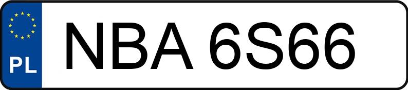 Numer rejestracyjny NBA 6S66 posiada BMW 530 Diesel MR`03 E3 E60 530 Diesel MR`03 E3 E60 - NBA6S66