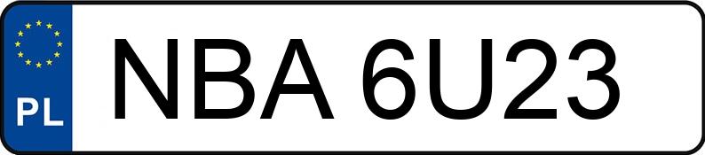 Numer rejestracyjny NBA 6U23 posiada AUDI A4 1.9 TDI AVANT - NBA6U23