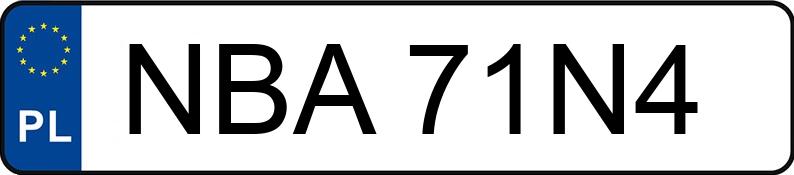 Numer rejestracyjny NBA 71N4 posiada AUDI A6 2.0 TDi MR`04 E3 4F A6 2.0 TDi MR`04 E3 4F - NBA71N4