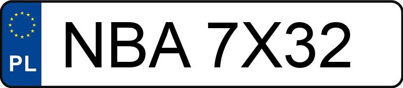 Numer rejestracyjny NBA 7X32 posiada FORD MONDEO - NBA7X32