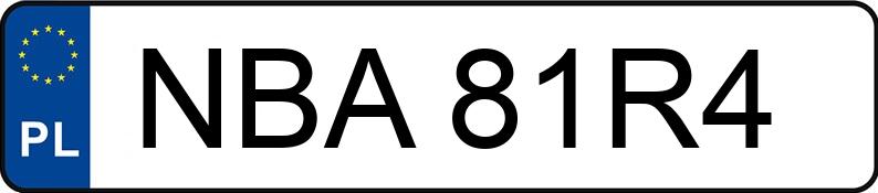 Numer rejestracyjny NBA 81R4 posiada SEAT Ibiza 1.6 MR`08 E4 6J Sport - NBA81R4