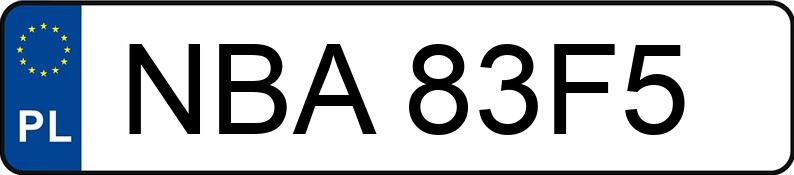 Numer rejestracyjny NBA 83F5 posiada AUDI S4 - NBA83F5