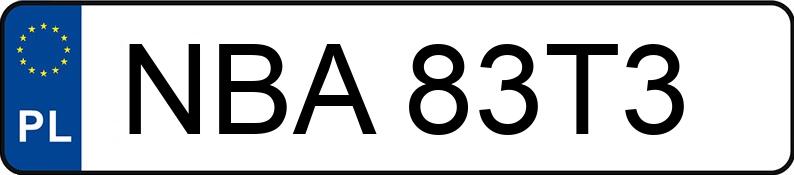 Numer rejestracyjny NBA 83T3 posiada BMW 318i Kat. MR`98 E46 318i Kat. MR`98 E46 - NBA83T3