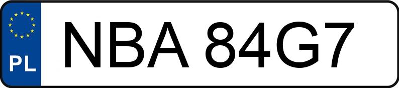 Numer rejestracyjny NBA84G7 posiada URSUS C 1.6t 360