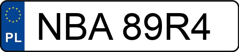 Numer rejestracyjny NBA 89R4 posiada FORD Focus 2.5 MR`05 E4 ST - NBA89R4