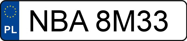 Numer rejestracyjny NBA 8M33 posiada BMW 325I - NBA8M33