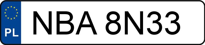 Numer rejestracyjny NBA 8N33 posiada FORD KUGA - NBA8N33