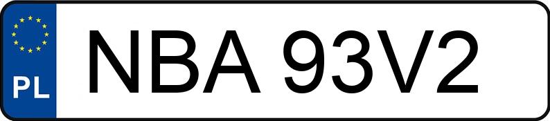 Numer rejestracyjny NBA 93V2 posiada BMW 525I - NBA93V2