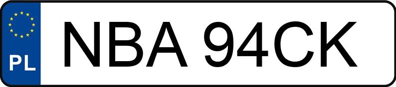 Numer rejestracyjny NBA94CK posiada PEUGEOT J5 1400