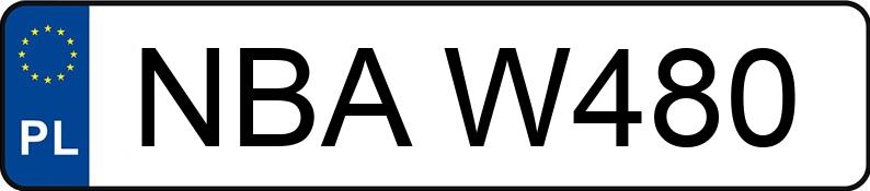 Numer rejestracyjny NBA W480 posiada SKODA SUPERB - NBAW480 Numer rejestracyjny NBA W480 posiada SKODA SUPERB - NBAW480