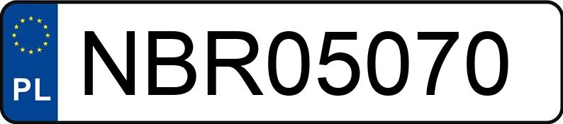 Numer rejestracyjny NBR 05070 posiada RENAULT MEGANE SCENIC - NBR05070