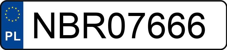Numer rejestracyjny NBR 07666 posiada BMW 320I - NBR07666