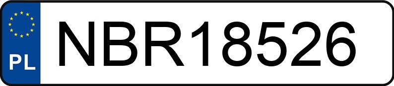 Numer rejestracyjny NBR 18526 posiada RENAULT Megane 1.6 MR`96 RT - NBR18526