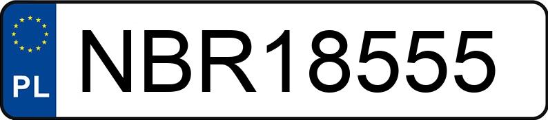 Numer rejestracyjny NBR 18555 posiada VOLKSWAGEN GOLF - NBR18555