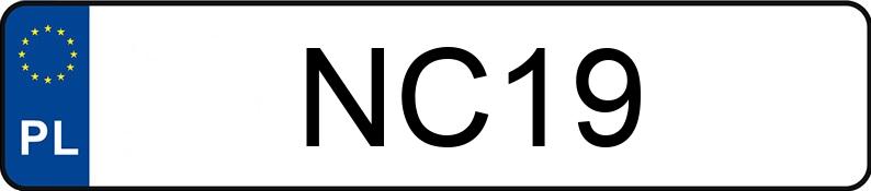 Numer rejestracyjny NC 19 posiada MITSUBISHI RVR - NC19 Numer rejestracyjny NC 19 posiada MITSUBISHI RVR - NC19