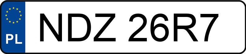 Numer rejestracyjny NDZ 26R7 posiada SIMSON Skutery S 53 - NDZ26R7
