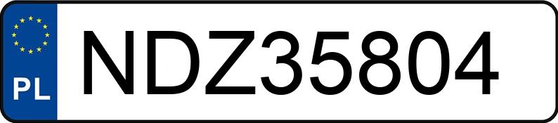 Numer rejestracyjny NDZ 35804 posiada BMW 320D GT - NDZ35804