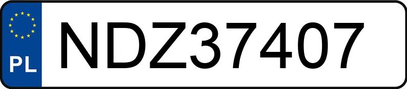 Numer rejestracyjny NDZ 37407 posiada VOLKSWAGEN Golf III 1.9 TDI Kat. MR`91 GL - NDZ37407