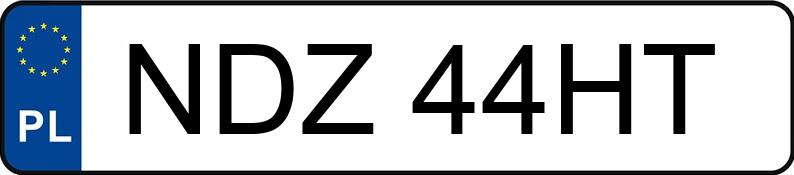 Le numéro d’enregistrement NDZ 44HT a ZETOR 7441 PROXIMA - NDZ44HT