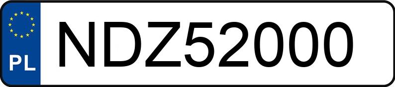 Numer rejestracyjny NDZ 52000 posiada FORD Mondeo 2.0 EcoBoost MR`15 E6 Vignale - NDZ52000