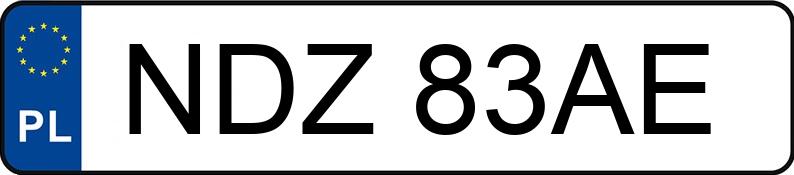 Numer rejestracyjny NDZ 83AE posiada VOLKSWAGEN Golf II 1.3 GL - NDZ83AE Numer rejestracyjny NDZ 83AE posiada VOLKSWAGEN Golf II 1.3 GL - NDZ83AE