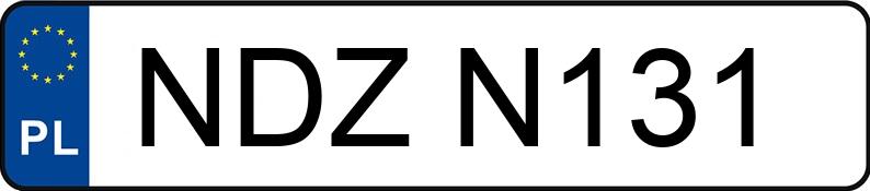 Numer rejestracyjny NDZ N131 posiada RENAULT MASTER - NDZN131
