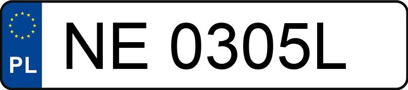 Numer rejestracyjny NE 0305L posiada AUDI A4 - NE0305L Numer rejestracyjny NE 0305L posiada AUDI A4 - NE0305L