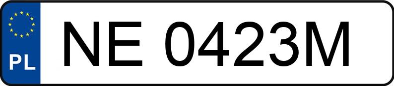 Numer rejestracyjny NE 0423M posiada SKODA OCTAVIA - NE0423M