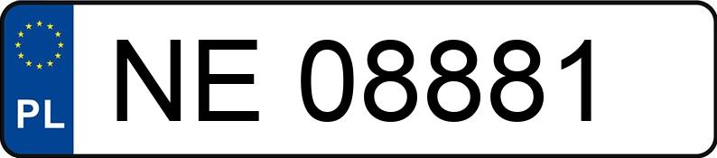 Numer rejestracyjny NE 08881 posiada HONDA ACCORD - NE08881