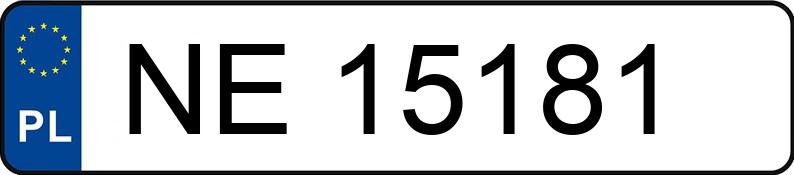 Numer rejestracyjny NE 15181 posiada SKODA FABIA - NE15181 Numer rejestracyjny NE 15181 posiada SKODA FABIA - NE15181