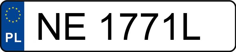 Numer rejestracyjny NE 1771L posiada AUDI A3 1.6 FSI MR`06 E4 8P Ambition - NE1771L