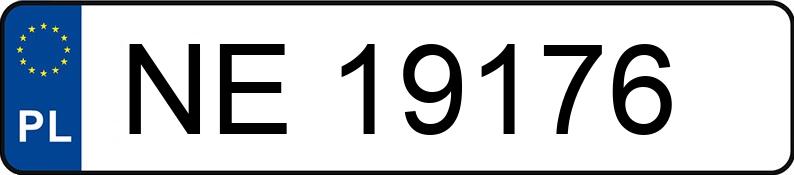 Numer rejestracyjny NE 19176 posiada FSO-WARSZAWA POLONEZ ATU 1.6 - NE19176