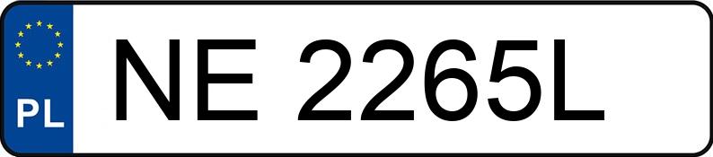 Numer rejestracyjny NE 2265L posiada CITROEN C3 - NE2265L