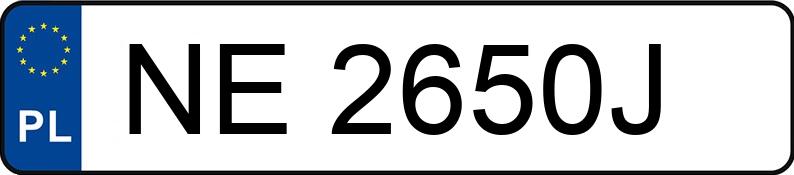 Numer rejestracyjny NE 2650J posiada FORD MONDEO - NE2650J