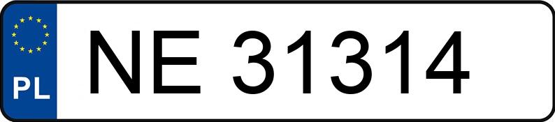 Numer rejestracyjny NE 31314 posiada FORD TRANSIT - NE31314