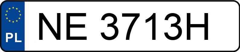 Numer rejestracyjny NE 3713H posiada FORD FOCUS - NE3713H