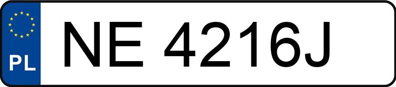 Numer rejestracyjny NE 4216J posiada BMW 320i MR`04 E3 E90 320i MR`04 E3 E90 - NE4216J