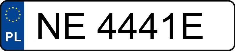 Numer rejestracyjny NE 4441E posiada FORD MONDEO - NE4441E
