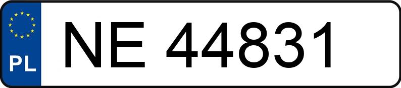 Numer rejestracyjny NE 44831 posiada FORD FIESTA 1.8 D - NE44831