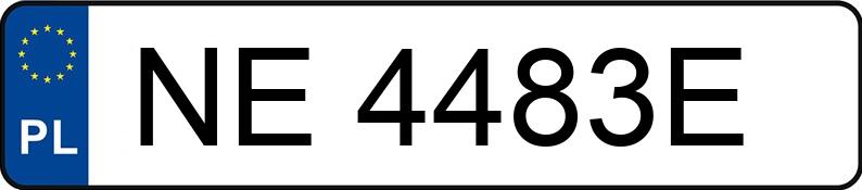 Numer rejestracyjny NE 4483E posiada SKODA KODIAQ - NE4483E Numer rejestracyjny NE 4483E posiada SKODA KODIAQ - NE4483E