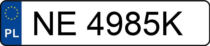 Numer rejestracyjny NE 4985K posiada TOYOTA TOYOTA YARIS CROSS - NE4985K