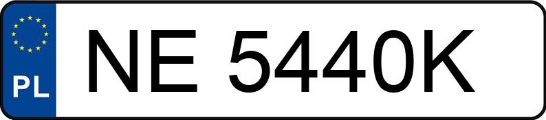 Numer rejestracyjny NE 5440K posiada BMW 530 - NE5440K