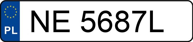 Numer rejestracyjny NE 5687L posiada FORD S-MAX - NE5687L