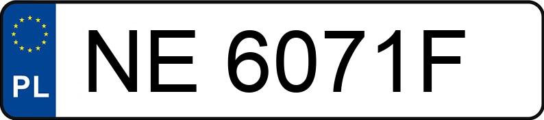 Numer rejestracyjny NE 6071F posiada OPEL/LAMAR MOVANO/LA06 - NE6071F