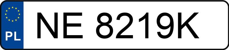 Numer rejestracyjny NE 8219K posiada VOLKSWAGEN Transporter T5 GP TDi MR`10 E5 3.0t Mixt - NE8219K