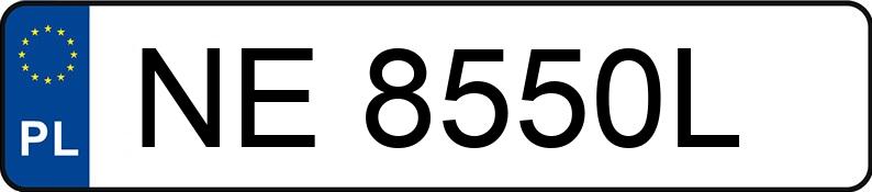 Numer rejestracyjny NE 8550L posiada AUDI A3 - NE8550L