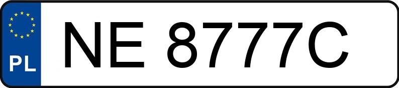 Numer rejestracyjny NE 8777C posiada BMW 316 KAT - NE8777C