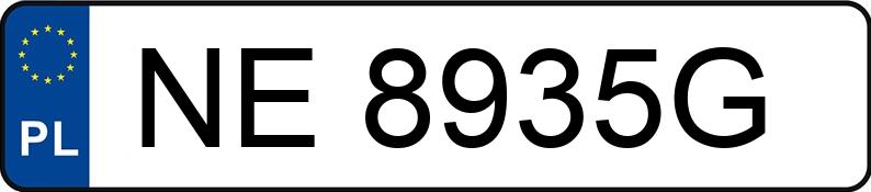 Numer rejestracyjny NE 8935G posiada TOYOTA TOYOTA YARIS HYBRID - NE8935G