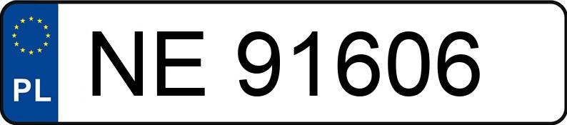 Numer rejestracyjny NE 91606 posiada VOLKSWAGEN Passat 1.9 TDI MR`94 GT - NE91606